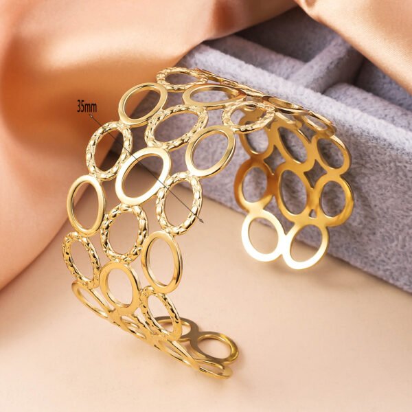 Durable Gold Plated Stainless Steel Waterproof Bracelet - Image 5