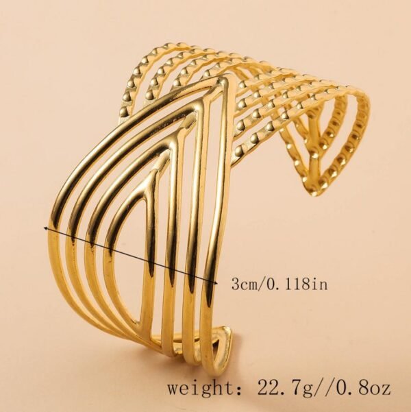 Elegant Gold Plated Stainless Steel Waterproof Bracelet