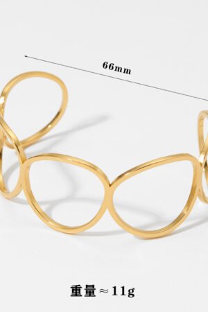 Fashion-Gold-Plated-Waterproof-Stainless-Steel-Bracelet