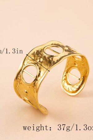 Modern Gold Plated Stainless Steel Waterproof Bracelet