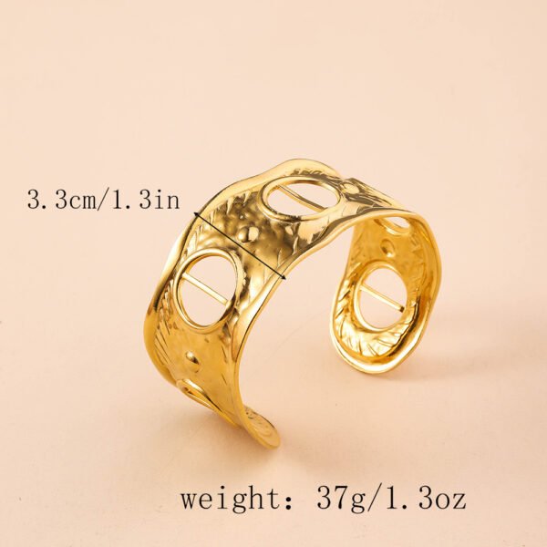 Modern Gold Plated Stainless Steel Waterproof Bracelet
